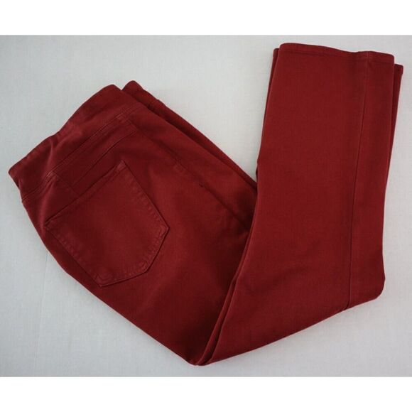 We The Free OB1721763 Women's Sz M Red In My Feelings Mid Rise Crop Boot Jeans - Picture 8 of 8